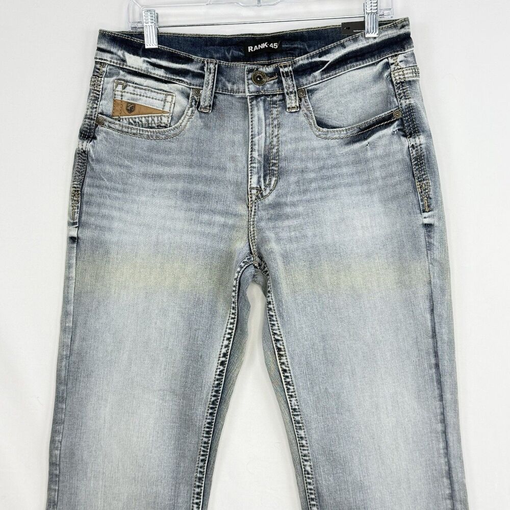 RANK 458 MEN'S RINGO SLIM STRAIGHT 32x32 PERFORMANCE STRETCH DENIM JEANS NWT - Picture 12 of 16